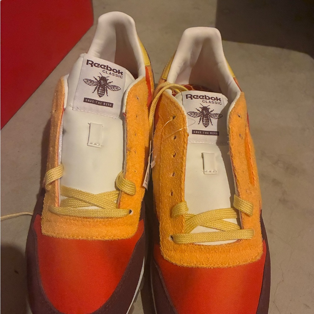 Reebok Men's Sneakers - Red and Yellow